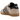 adidas Gazelle Wonder Taupe Night Indigo baskets en vue laterale avec tige en daim marron, details blancs et semelle en gomme
