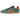 Adidas Gazelle Collegiate Green Preloved Red baskets en vue laterale avec tige en daim vert et details en cuir rouge