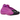 Adidas Harden Vol. 8 Purple Burst baskets sous un angle dynamique avec une tige violette, des details noirs et des lacets