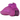 Adidas Harden Vol. 8 Purple Burst baskets vue de profil avec une tige violette, des details noirs et une semelle epaisse