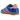 Adidas Gazelle Indoor Blue Semi Pink Spark baskets en vue laterale avec tige en suede bleu, details roses et semelle