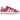 Adidas Campus 00s Semi Lucid Fuchsia baskets en vue laterale avec une tige en daim rose vif et des lacets larges blancs