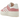 Baskets Adidas Gazelle Bold Super Pop Pink en vue inclinée avec une tige rose, trois bandes blanches et l'épaisse semelle compensée emblématique