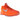 Nike Kobe 6 Protro Total Orange baskets vue latérale avec design orange style peau de reptile, talon noir et logo Nike Swoosh blanc
