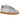 Adidas Samba OG Silver Dawn baskets vue en angle mettant en valeur l'empeigne gris clair, les bandes noires emblématiques et la semelle en gomme.
