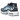 Nike Air Max Plus Dark Obsidian baskets vue angulaire avec tige ondulée bleu foncé, détails en cuir verni et amorti Air visible emblématique