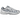 Nike P-6000 Metallic Silver Summit White-Wolf Grey baskets vue latérale avec superpositions argentées, mesh blanc et semelle en gomme