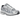 Nike P-6000 Metallic Silver Summit White-Wolf Grey baskets dans une vue latérale élégante avec détails argentés, mesh blanc et logo visible