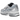 Nike P-6000 Metallic Silver Summit White-Wolf Grey baskets en vue latérale, mettant en avant les lignes argentées et la tige en mesh blanc