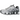Nike Shox TL Metallic Silver baskets vue latérale avec empeigne en mesh argenté brillant, semelle à colonnes iconique et système de laçage.