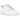 Baskets Nike Air Force 1 Low Butterfly White vue latérale avec tige en cuir blanc, détails papillon bleus au talon et semelle classique