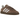 Adidas Handball Spezial Earth Strata Silver Dawn baskets en vue latérale avec une tige en daim marron et les trois bandes emblématiques sur le côté