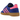 Adidas Handball Spezial Lucid Blue Lucid Pink baskets vue angulaire avec tige en daim bleu clair, détails roses et semelle en gomme marron.