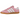 Adidas Hamburg Bliss Pink baskets en vue latérale, présentant une empeigne en daim rose, trois bandes blanches et une semelle en gomme classique
