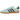 Adidas Gazelle Indoor Clear Mint Black Gum baskets vue latérale avec empeigne en daim vert menthe, bandes noires et semelle en gomme