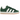 Adidas Campus 00s Green White GS baskets vue de profil avec une tige en daim vert, des bandes blanches et des lacets épais