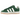 Adidas Campus 00s Green White GS baskets en vue latérale avec une tige en daim vert, des détails en cuir blanc et de larges lacets