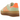 Adidas Gazelle Bold Semi Green Spark baskets en vue sous angle avec une tige en suède vert, des details blancs et une semelle gomme