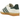 Adidas Gazelle Indoor Cream White Collegiate Green Gum baskets vue latérale avec empeigne en daim crème, bandes vertes et semelle en gomme