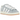 Adidas Campus 00s Blue Grey baskets vue latérale avec empeigne en daim bleu, lacets blancs épais et les bandes latérales en cuir blanc emblématiques