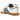 Adidas Samba Nylon Wales Bonner Wonder Clay Royal baskets vue latérale avec empeigne en nylon bleu foncé, détails en daim et semelle en gomme