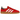 Adidas Handball Spezial Sporty & Rich USA baskets vue latérale avec empeigne en daim rouge, détails blancs, lacets classiques et semelle en gomme.