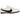 Nike Moon Shoe Soft Pearl Black baskets en vue inclinée avec une empeigne blanche, des détails noirs et une semelle gaufrée.