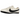 Nike Moon Shoe Soft Pearl Black baskets en vue latérale avec une empeigne blanche, un logo Swoosh noir et sa semelle extérieure gaufrée.