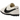Nike Moon Shoe Soft Pearl Black baskets profil latéral avec tige blanc perle, logo Nike Swoosh noir et semelle extérieure gaufrée distinctive en gomme.