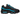 Baskets Nike Air Max 95 Recraft Black Pearl Grey Baltic Blue en vue latérale, mettant en valeur les couches ondulées en gris, noir et bleu.
