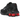 Nike Shox Ride 2 Black University Red baskets en vue latérale avec empeigne en maille noire, détails rouges et unité d'amorti Shox distinctive
