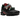 Nike Air Max Plus Homecoming Black baskets vue latérale avec empeigne noire, lignes ondulées emblématiques et unités Air visibles sur la semelle.