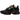 Nike Air Max Plus Homecoming Black baskets en vue latérale angulaire, avec les superpositions ondulées emblématiques et les unités Air visibles.