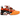 Nike Air Max Plus Homecoming Safety Orange baskets vue latérale avec son cage ondulée caractéristique, tige en mesh orange et semelle noire