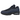 Nike Air Max 95 Big Bubble Obsidian baskets en vue inclinée, avec un mélange de teintes bleu marine profond, amorti Air visible et panneaux superposés