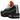 Nike Air Max 95 OG Big Bubble Black Bright Ceramic baskets vue latérale avec panneaux en tissu noir, détails orange fluo et unité Air visible