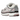 Nike P-6000 Silver Burgundy Plum Chalk baskets vue latérale avec empeigne en mesh argenté, détails bordeaux et lignes caractéristiques sur le côté.
