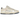 Nike Dunk Low Metallic Jewel Swoosh Sail baskets vue latérale avec empeigne en cuir crème, Swoosh argenté métallique et semelle gomme