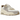 Nike Air Max 90 Premium Pale Ivory baskets en vue latérale, mettant en valeur la tige en cuir crème et l'unité Air visible dans la semelle intermédiaire.