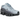 Nike Shox TL Light Armory Blue baskets vue latérale avec la célèbre semelle à ressorts, une empeigne en mesh aéré et des détails argentés.