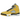 Air Jordan 5 Retro Tokyo T23 baskets en nubuck jaune avec semelle intermédiaire noire, détails emblématiques et bulle d'air visible