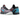 Nike Kobe 6 Protro ASG Hollywood 3D baskets vue latérale avec une empeigne texturée dans des tons gris et bleus ornée d'un swoosh rouge distinctif