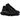 Nike Air Liquid Max Fragment Black baskets en vue latérale avec une tige noire, des lacets et une semelle