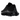 Nike Air Liquid Max Fragment Black baskets en vue angulaire avec une tige noire, des lacets et une semelle