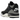 Air Jordan 3 Retro Levi’s Black baskets vue latérale avec empeigne en denim noir, empiècements gris à imprimé éléphant, lacets blancs et semelle