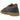 Adidas Handball Spezial Aurora Ink Wild Sepia baskets vue latérale avec empeigne en daim bleu marine, lacets contrastants et semelle en gomme