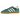 Adidas Handball Spezial Green White Gum baskets vue latérale avec tige en daim vert, bandes en cuir blanc et semelle gomme classique