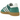 Adidas Handball Spezial Green White Gum baskets vue latérale avec empeigne en daim vert, bandes Adidas blanches et semelle en gomme