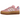 Adidas Gazelle Bold True Pink Gum baskets vue latérale avec empeigne en daim rose, trois bandes blanches et une semelle gomme distinctive