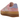 Adidas Gazelle Bold True Pink Gum baskets vue latérale avec empeigne en daim rose, trois bandes blanches et épaisse semelle en gomme